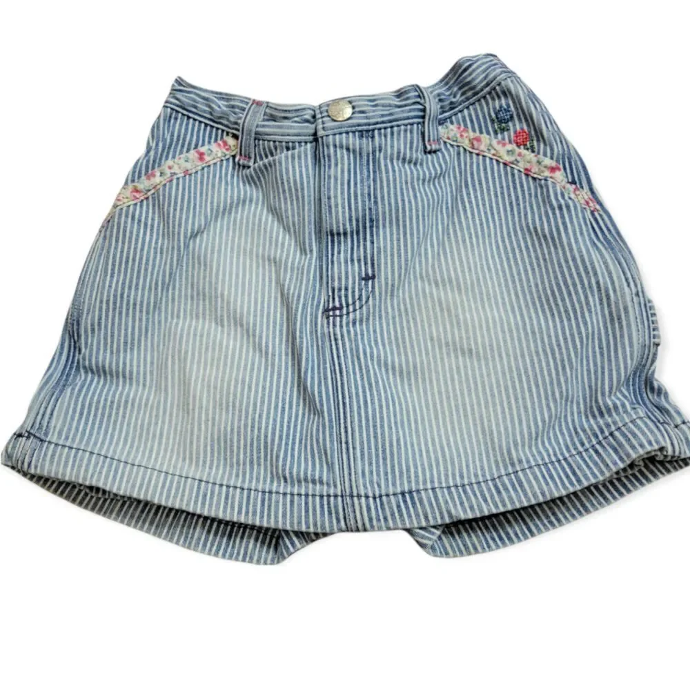 OshKosh stripped denim skort XS